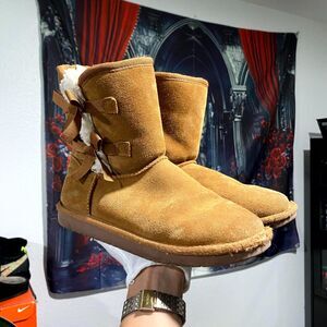 Koolaburra By UGG Victoria Short 1019372 Women 5 Brown Faux Fur Lined Snow Boot